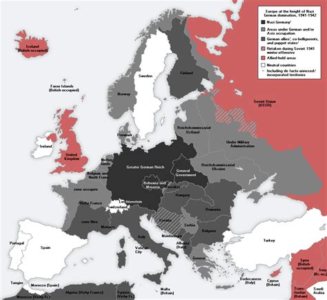 Nazi Germany Map At Its Height - world map