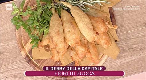 La Prova Del Cuoco Ricette Tris Di Fiori Di Zucca Fritti Di Marco