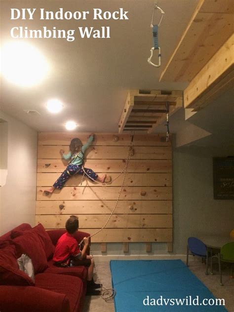 Diy Basement Rock Climbing Wall On Belay Home Climbing Wall Indoor