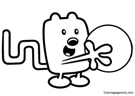 Wubbzy Con Ball Coloring Pages Wow Wow Wubbzy Coloring Pages