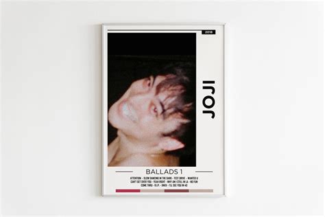 Joji Ballads 1 Album Poster Album Cover Poster Music Etsy