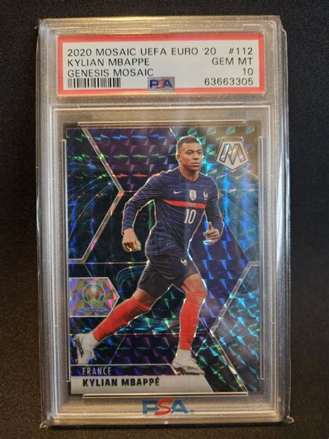 Kylian Mbappe 2020 Mosaic Euro 112 Genesis SSP Price Guide Sports