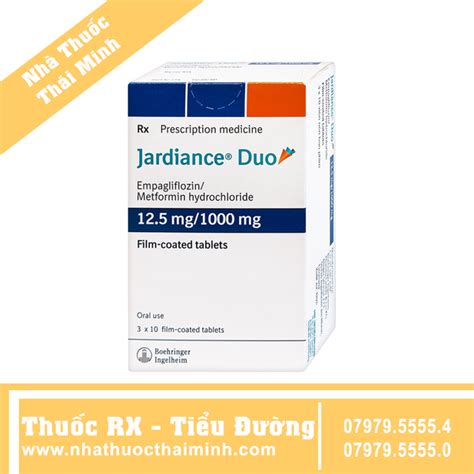 Thuốc Jardiance Duo 12 5mg 1000mg điều trị tiểu đường type 2 30 viên