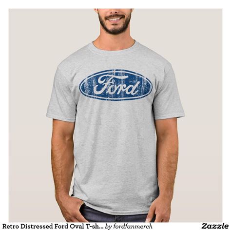 Retro Distressed Ford Oval T Shirt Uk T Shirt Retro