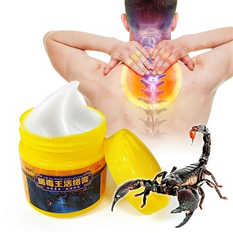 Pcs Scorpion Venom Heat Massage Ointment Joint Pain Relief Plaster