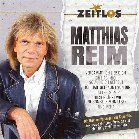 MATTHIAS REIM MORE Music Startet Neue CD Serie Zeitlos Mit Matthias