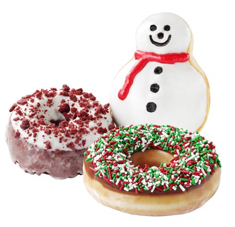 Unwrap The Joy Of Krispy Kreme Holiday Donuts Red Velvet Donuts Christmas Food