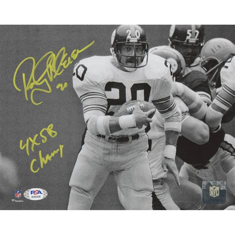 Rocky Bleier Signed Steelers 8x10 Photo Inscribed 4x Sb Champ Psa Coa Pristine Auction