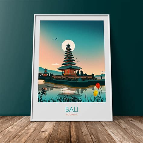 Bali Indonesia Art Print Bali Print Bali Poster Travel Poster Etsy