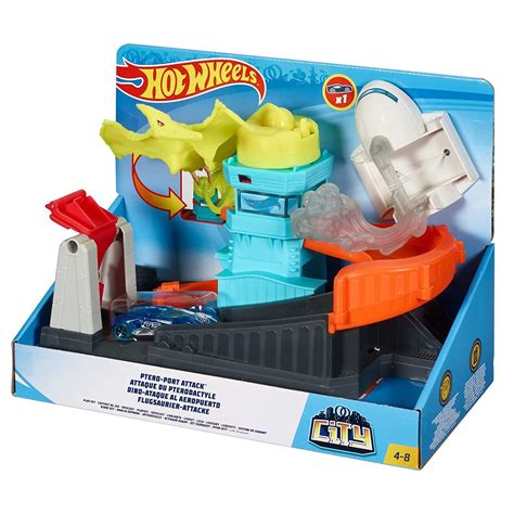 Hot Wheels City Ataque Do Pterodactilo No Aeroporto Pistas Magazine Luiza