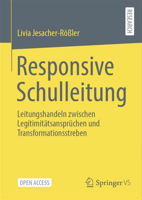 Neuerscheinung Responsive Schulleitung Herzlich Willkommen Am