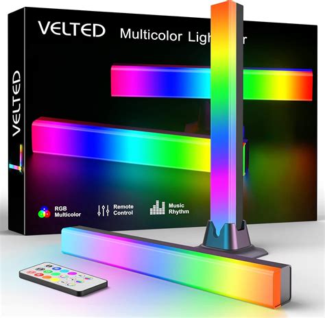 Amazon.com: velted RGB Light Bar, Music Sync RGB IC LED Lights Bars ...