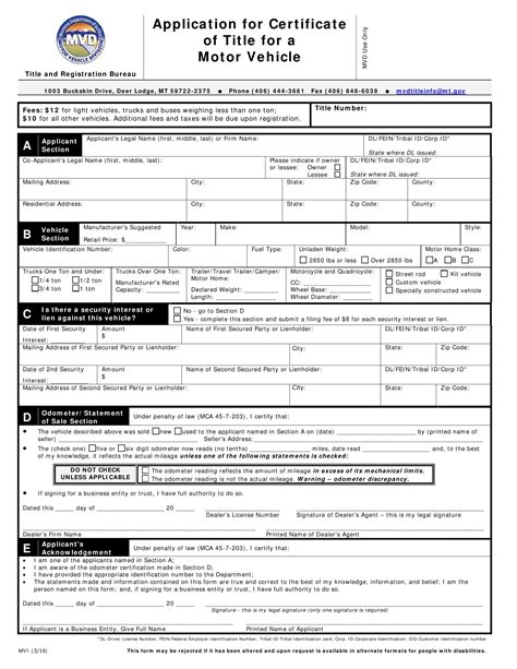 Mvd Form Mv1 Fill Out Printable PDF Forms Online