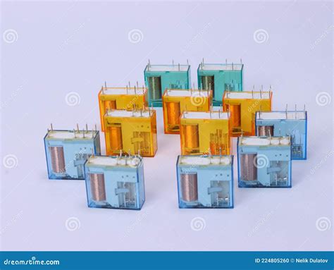 Electromagnetic relay. stock photo. Image of electrical - 224805260