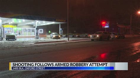 Suspect Shot During Armed Robbery Attempt Outside Gas Station Youtube