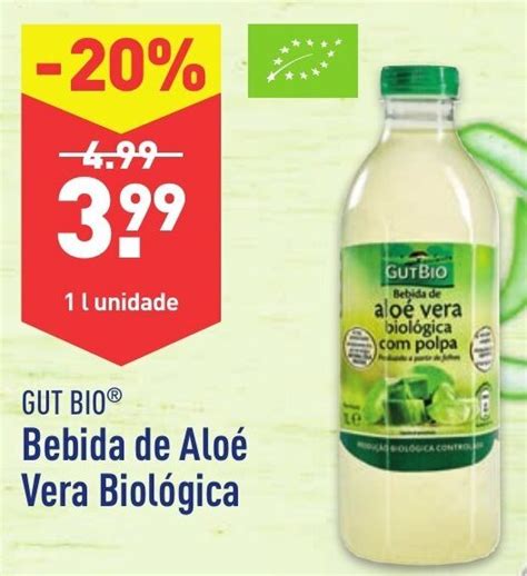 Promo O Gut Bio Bebida De Alo Vera Biol Gica L Em Aldi