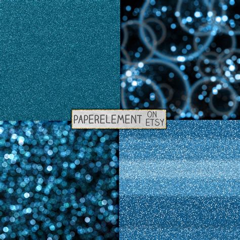 Blue Glitter Paper: Blue Glitter Digital Paper Blue Sparkle | Etsy