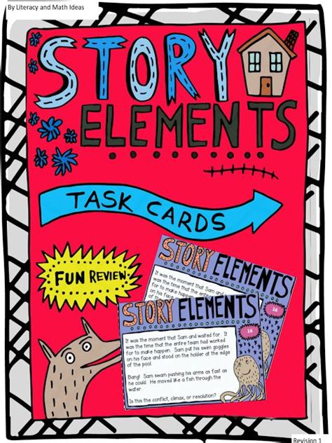 Review story elements with 20 task cards PLUS an additional story ...