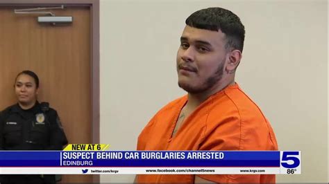 Edinburg Police Arrests Suspect For String Of Vehicle Burglaries