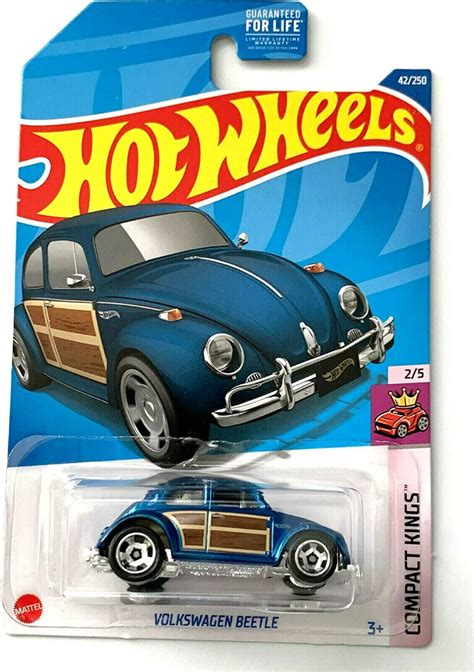 Hot Wheels Volkswagen Beetle Blue 2022 Compact Kings Walmart
