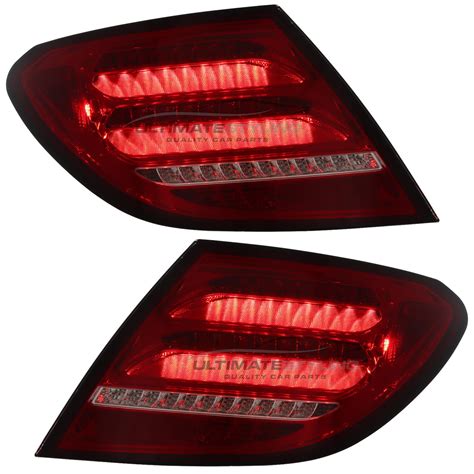 Mercedes Benz C Class Performance Rear Tail Lights Led Style Red