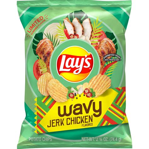 Lays Wavy Jerk Chicken Flavored Potato Chips Smartlabel™