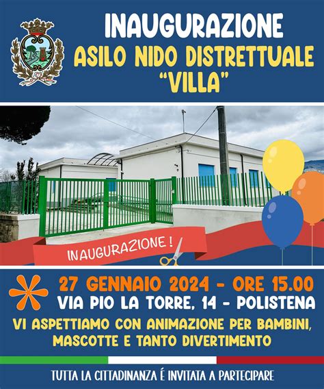 Polistena Sabato Inaugurazione Dellasilo Nido Pubblico