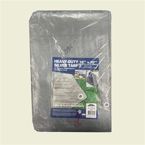 Heavy Duty Silver Tarpaulin 16ft X 20ft Samaroo S Materials General LTD