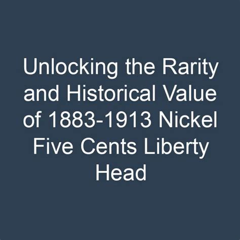 Unveiling The Value Of Jefferson Nickel Rare Findings Historical