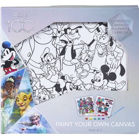 Disney Paint Your Own Canvas 2 Pack | Woolworths