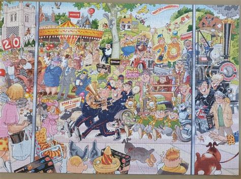 Wasgij Original 27 20th Party Parade Solution Painting Cartoon