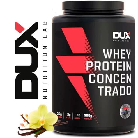 Whey Protein Concentrado Pote 900g Dux Nutrition Shopee Brasil