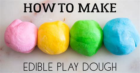 How To Make Edible Playdough With Printable Recipe