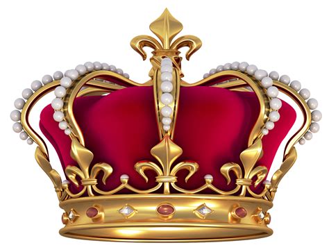 Red Gold Crown with Pearls PNG Clipart Picture Crown png, Ro - EroFound