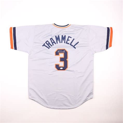 Alan Trammell Autographed Signed Detroit Tigers Jersey Jsa Year