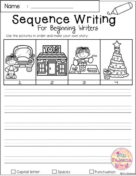 December Sequence Writing for Beginning Writers | Print & Digital | Sequencing worksheets ...