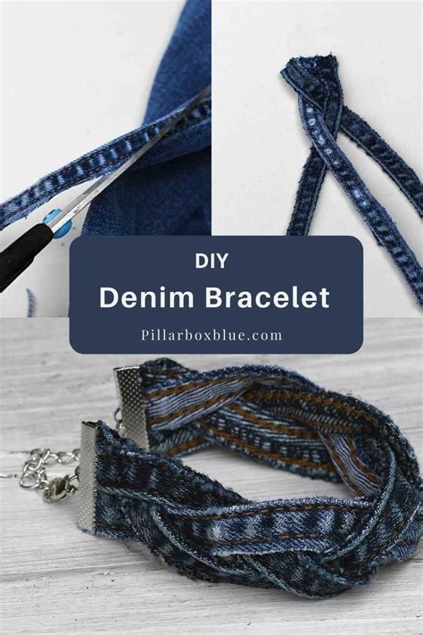 How To Make A Wonderful Diy Denim Bracelet By Upcycling The Seams From