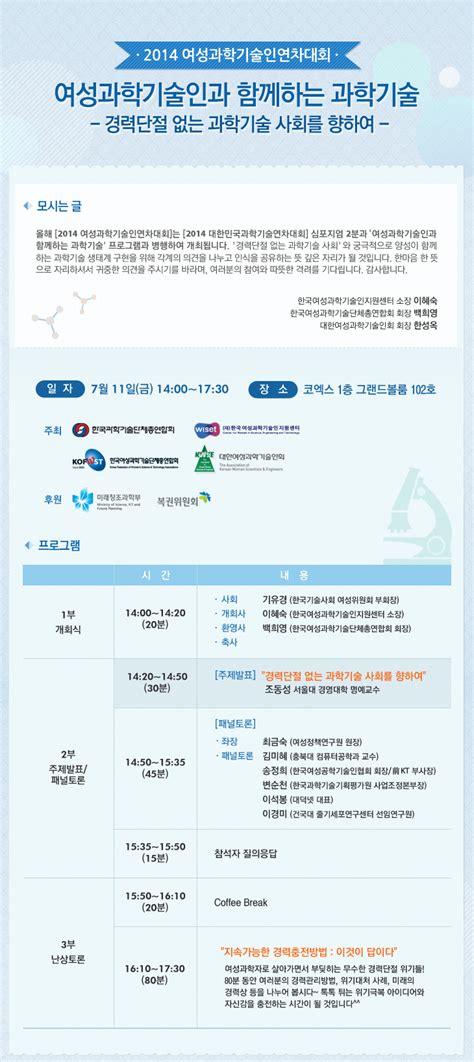 한국여성과학기술단체총연합회 사업소개 단체융합