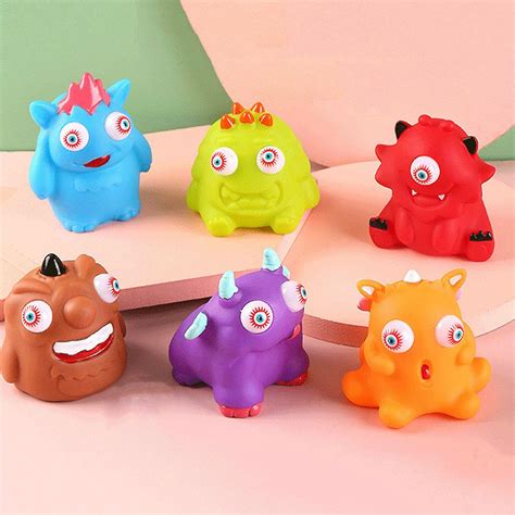 Cartoon Squeeze Toy Various Cute Colorful Bulge Eyed Zombie Vent Toys