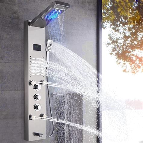 Buy Alenartwater Bathroom Stainless Steel Shower Panel Tower System