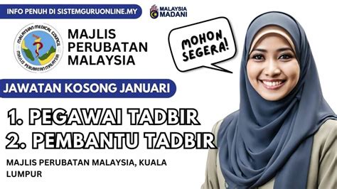 Jawatan Kosong Majlis Perubatan Malaysia Januari 2024