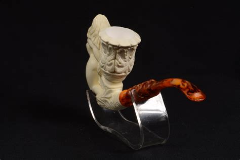 Large Nude Lady Meerschaum Pipe Special Unique Hand Carved Best Quality Tobacco Pfeife With Case