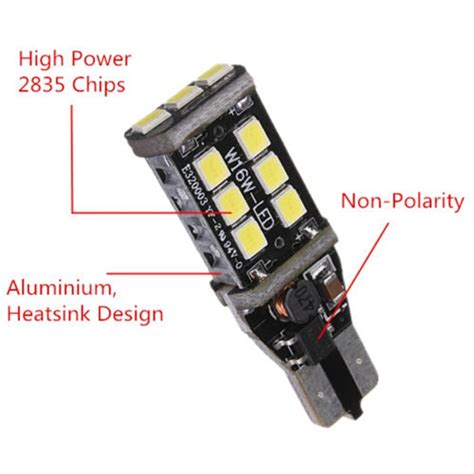 2Pcs T15 W16W WY16W 15 Led 2835 Smd Auto Staart La... – Grandado
