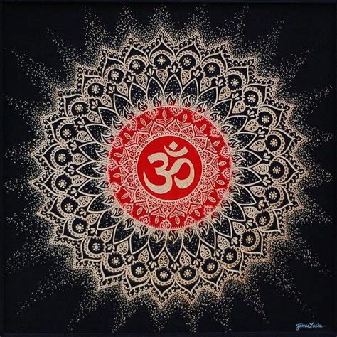 Tibetan buddhist om om mani padme hum and ashtamangala mandala exotic india art – Artofit