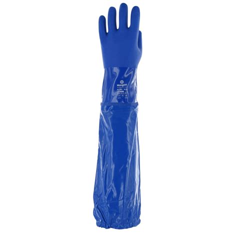 Gant De Protection Chimique PVC Ansell AlphaTec 23 201 Bleu Avec