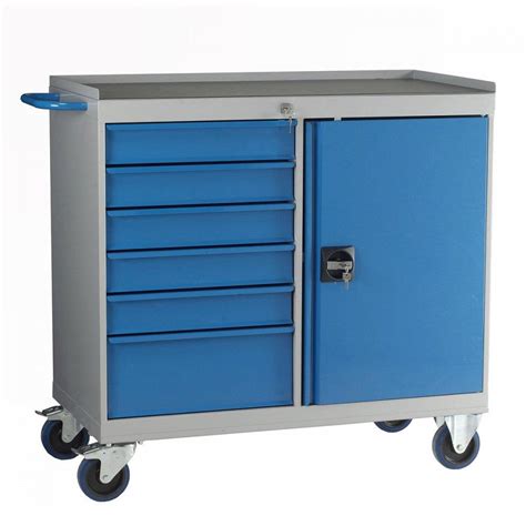 Citec Mdc811 6 Drawer Bluegrey Mobile Maintenance Cabinet Available