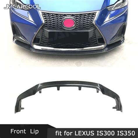 Carbon Fiber Material Front Bumper Lip Spoiler Protector Car Decoration For Lexus Is300 Is350 Is