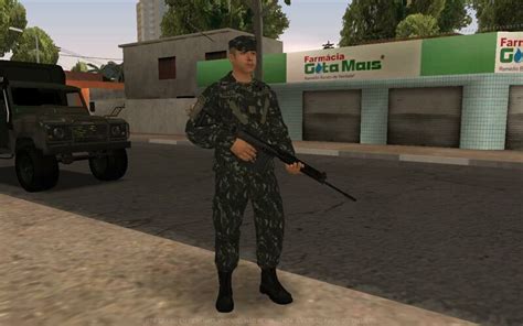 GTA San Andreas Skin Exército Brasileiro INFANTARIA Mod GTAinside