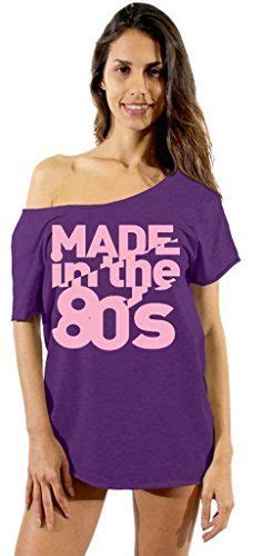 Made In The 80s Pink Logo Off Shoulder T Shirt S To Xxl 80s Party