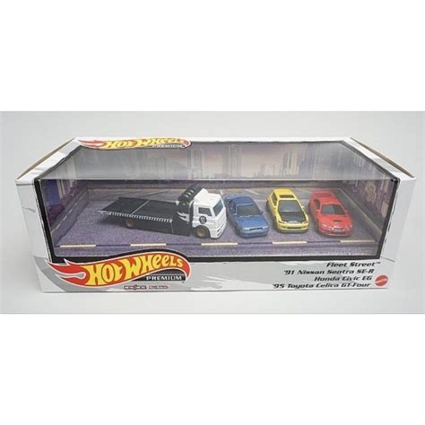 HOT WHEELS PREMIUM SET CARS TOYOTA CELICA GT FOUR HONDA CIVIC EG NISSAN FLEET